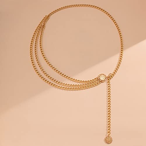 Gold Multi Layers Waist Chain for Women, Sexy Adjustable Chain, Ideal for Leggings, Shorts, Skirts, Dresses4