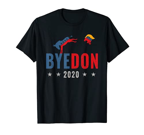 Bye Don 2020 ByeDon Donkey voto divertente Joe Biden Anti-Trump Maglietta