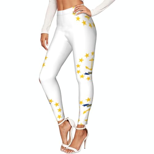 Leggings de compresión para mujer con estampado de Rhode Island ropa deportiva suave