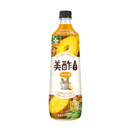 Korean CJ Petitzel Fruit Vinegar Drink Concentrate Bottle 900 ml (Pineapple, 900 ml x 1)