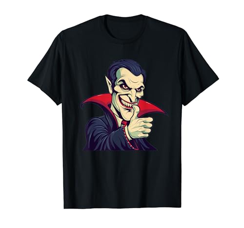 Vampiro con pulgar hacia arriba para divertidos amantes de Halloween y vampiros Camiseta