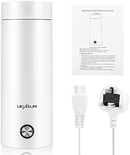 Topretty Travel Kettle Car Kettle Portable Electric Kettle, Fast Water Boil Small Tea Pot, 3 in 1 Mini Car Kettle, Automatic Shut off Tea Kettle, Water Heater for Tea, Coffee, Baby Milk and Fast Food