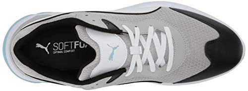 PUMA PUMA Women's Ekstra Sneaker, High Rise Black White-Aquamarine, 11