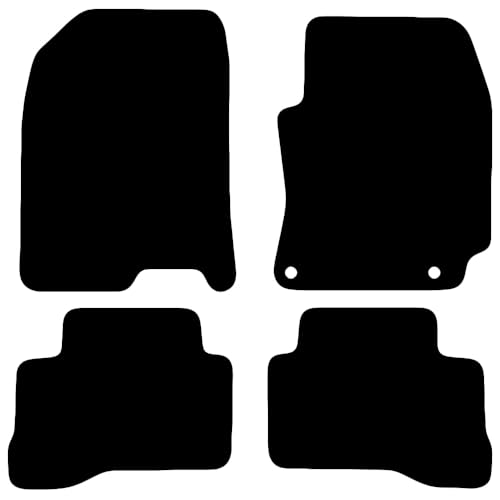 Carsio Carpet Car Mats For Hyundai Kona (OS) Hybrid 2020-2023 Tailored Fit Floor Mat Set Complete Accessory Black Custom Fitted - All Weather, Anti-Slip Backing & Black Trim