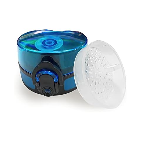 34HD Blue Replacement Lid and White Filter 32OZ Water Bottle, Leakproof with Silicone Sealing Ring, Lids Covers for 3.54in Diameter Water Bottle Cover
