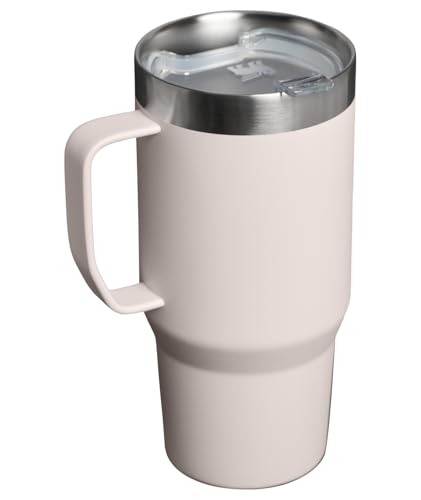 Image of STANLEY The Everyday Suburban Mug | 24 oz | Drink Through Lid | Cup for Coffee, Tea and Drinks | Insulated Stainless Steel Coffee Mug | BPA-Free | Rose Quartz