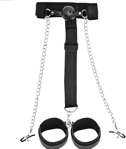 Nipple Clips Breast Flirting Stimulation, Nipple Rings BDSM Adult Sex Toys Bondage Wellness,Nipple Toys Adjustable Metal Nipple Clamps, Nipple Clamps Sexual Pleasure Tools for Women Sweater A9o0