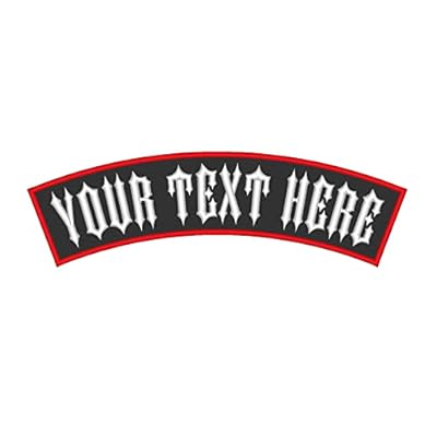 Design Your Own Top And Bottom Straight Rocker Patches
