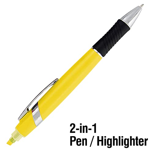 Sypen Highlighter With Ballpoint Pen Combo, Comes In An Array Of Bright Colors, 5 Pack #TOP2