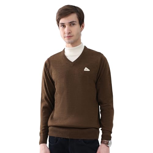 Image of Monte Carlo Men's Regular Fit Pullover | Solid V Neck Style | Full Sleeves Pull On | Warm & Stylish Winter Fashion Sweater | Winter Sweater for Men's