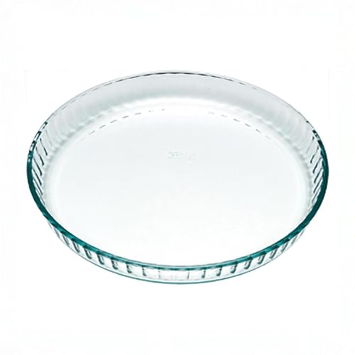 Pyrex Classic Bake & Enjoy Glass Quiche Flan Dish 25cm 1.1 Litre Transparent (Pack of 2)