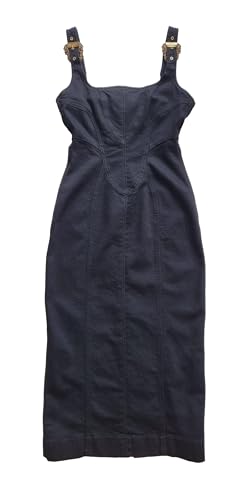 VERSACE JEANS COUTURE Vestido de algodón para mujer 75HAO950 negro, Negro , XS
