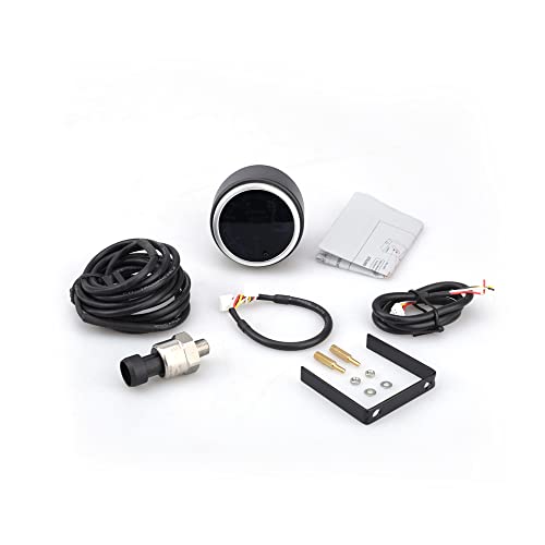 Ando Racing 10 Color 0-10 Bar Oil Pressure Gauge Kit - Includes Electronic Sensor For 12V Car & Truck 2-1/16" 52Mm #TOP4