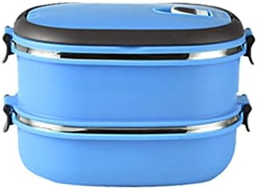 Miniatura 2 de Lonchera para alimentos calientes, lonchera rectangular portátil de acero inoxidable aislado para almacenamiento de alimentos para acampar al aire