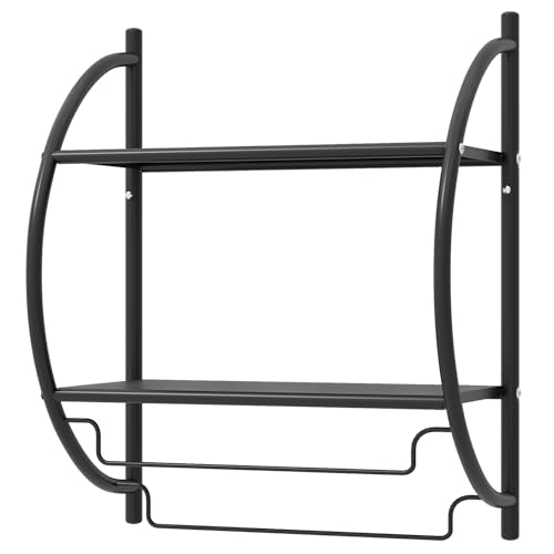 GIANTEX Toallero de Pared con 2 Barras