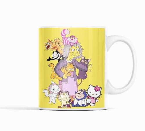 TAZA LA LOCA DE LOS GATOS AMOR A LOS GATOS REGALO ORIGINAL PARA LOS DESAYUNOS EN CASA Y EN EL TRABAJO REGALO AMIGO INVISIBLE CUMPLEAÑOS NAVIDAD SORPRESA NUEVO