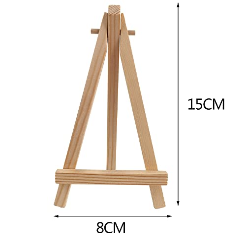 Mini Wooden Easel,10 Pcs Mini Easels Small Tabletop Easel Mini Easel Display Stands for Small Canvases,Kids Crafts,Business Cards,Signs,Photos,Gifts - Image 2