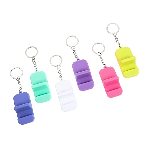 6 Pezzi Portachiavi per Telefono Mini Tavolo per Smartphone per Resistente Design Portatile per Uso silicone