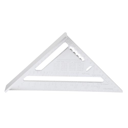 Regla triangular carpintería aluminio con escalas métricas e imperiales miniatura 4