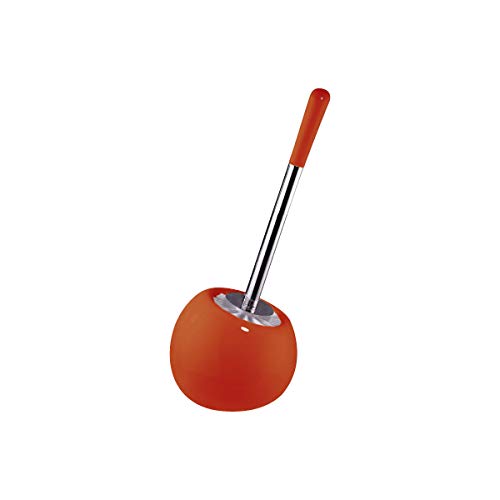 Sanwood 6402408 Coppa WC-Bürstengarnitur, Keramik, orange, 16 x 37 x 16 cm