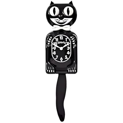 Small Kit Cat Clock in Black product image