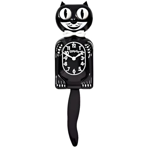 Small Kitty-Cat Klock Classic Black (Includes Battery) by Kit Cat Klock - Used condition - US$45.47