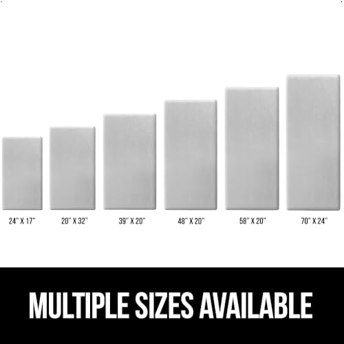Image of GORILLA GRIP Cushioned Antifatigue Kitchen Mat for Floor, 48x20, Light Gray | 3 /4 Inch Thick Ergonomic Office Standing Desk Mats, Waterproof and Stain Resistant Pebbled Top, Supportive Padded Foam Rug