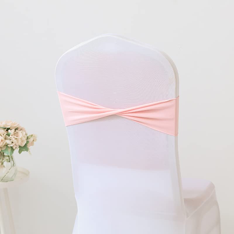 ERRVA 50 pezzi fasce per sedie in spandex hotel banchetti nuziali coprisedie decorazioni fascette per sedie telai fiocchi 35x13 cm-AVORIO,50 pezzi