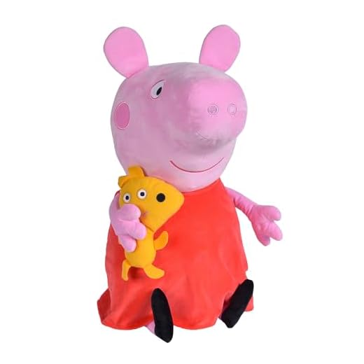 Simba Toys 109261007 - Greta Gris Gosedjur, 50 cm, Från 0 Månader