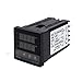 REX-C100 PID Temperature Controller with K Thermocouple - 100-240VAC, Dual Output, Precise Temperature Control for Industrial and DIY Applications(with relays,Relay)