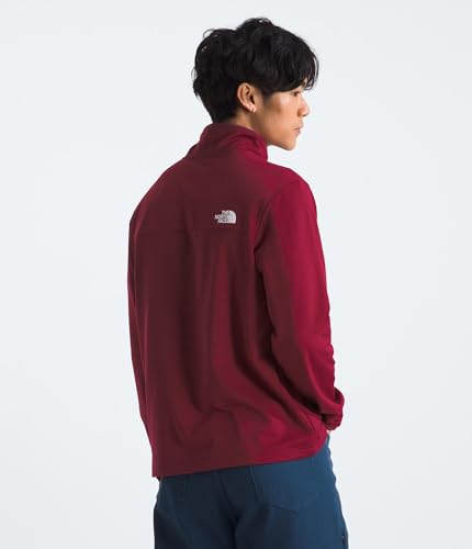 Image of THE NORTH FACE mens Cedar Trail Grid Fleece Quarter Zip Jacket | Cold Weather Top With Durable, Reinforced Bindings