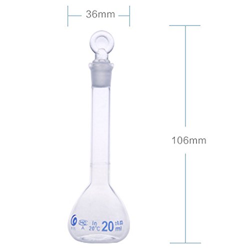 Flasque en verre borosilicate gradué classe A 100 ml bouchon hermétique - 6