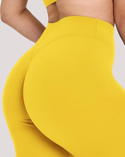 Olmlmt No Front Seam Workout Leggings for Women Tummy Control Butt Lifting Leggings Buttery Soft Gym Yoga Pants