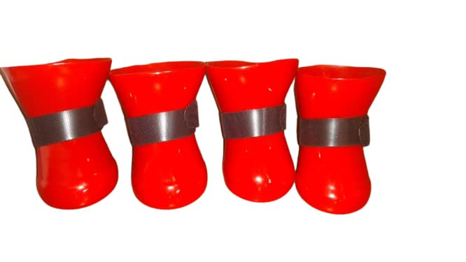 SCOOPDOG Shoes Boot for Dogs(Size Small/Length 5CM/4CM Width) Suitable for Pug, Pomeranian, Indie, Mix Breed, Lhasa, Shihtzu/Color May Vary(Please Measure Your Dog PAW Before Order)