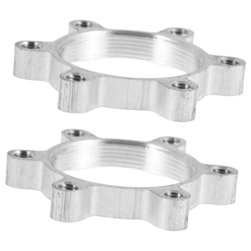 balacoo Alloy Bike Disc Brake Flange Adapter 2pcs Universal Rotor Disc Converter Flange Secure Mounting for Cassette and Road Compatible