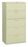 HON 585LL 500 Series 36 by 67 by 19-1/4-Inch 5-Drawer Lateral File, Putty