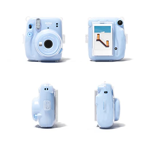 Leonuliy Mini 11 Protective Case, Film Storing Box, Removable Shoulder Strap For Fujifilm Instax Mini 11 Instant Camera, Hard Pvc, Clear. #TOP4