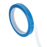 PATIKIL 12mm x 50m Kühlschrankband PET Kühlschrank Nicht Rückstandsklebeband zum Fixieren von Schublade Kühlschrank Klimaanlage Drucker Himmelblau