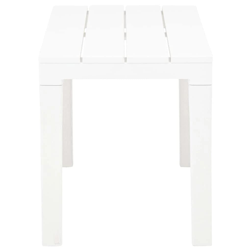 vidaXL Lot de 2 Bancs de Jardin, Chaises de Parc, Sièges de Patio avec Lattes, Meubles de Terrasse, Banc d' Extérieur, Moka Plastique