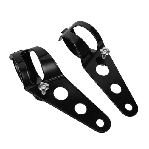 Soporte de montaje de luces ajustable de aluminio para horquilla de moto de carretera PRETYZOOM de 2 piezas