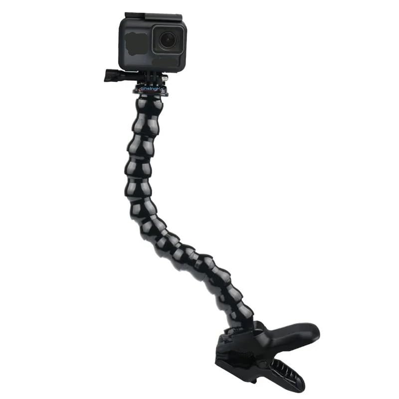 Kompatibel für GoPro Flexibler Schwanenhals Klemmhalter für Actionkamera