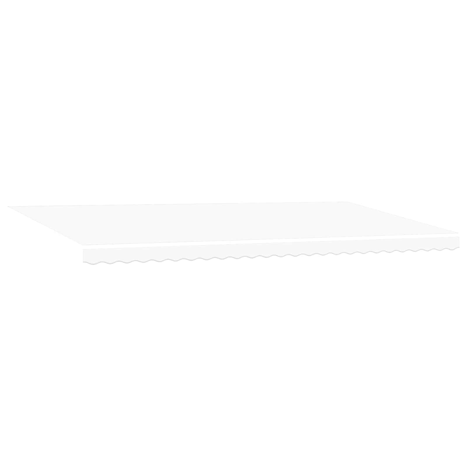 Toldo de brazo articulado 600 x 300 cm, blanco, toldo eléctrico con mando a distancia y sensor de luz de viento, protección solar retráctil de poliéster para terraza, balcón y jardín