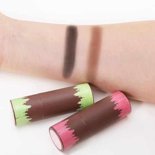 Image of Hairline Powder Stick for Women & Men, Natural Shadow Filler & Shading Sponge Pen for Thinning Hair, Quick Root Touch-Up & Hairline Concealer (BROWN HAIR STICK POWDER)