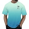 Akgukrseh Short Sleeved Shirts for Men Mens Blue T Shirt White Polo UK Large Tshirt Tee Adult Bodybuilding Weighlifting Strongman Training Top Active Wear Gifts Older Short Sleeve (Sky Blue,S) #3