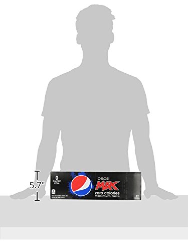 Pepsi Zero Sugar Cola Soda Pop, 12oz Cans (12 Pack)