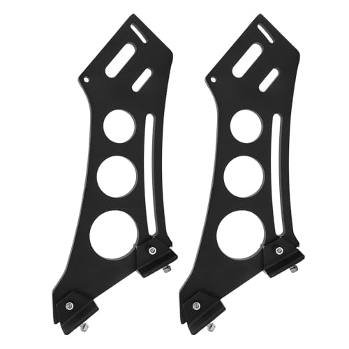 Support de jambe d'aileron arrière en alliage d'aluminium noir 10 pouces ajustable SOLUSTRE