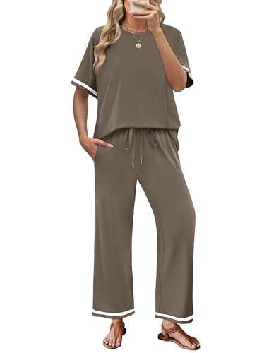 Sampeel Matching Sets Women Clothing Fall Fashion Must Haves Chocolate