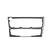 CoyiL Décoration intérieure de voiture pour console de navigation AC Cadre décoratif CD Panneau en fibre de carbone Autocollant pour Audi A4 B8 A5 S5 S4 RHD LHD (panneau CD)