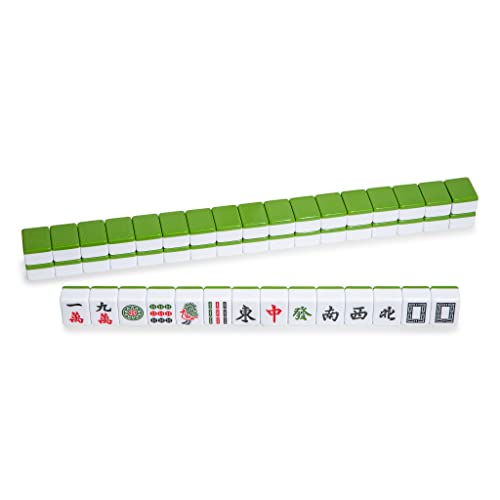 Black Long Di Fang Portable Chinese Mahjong Set, English Manual, Professional Complete Mahjong Game Set - Suitable For Chinese Style Games #TOP3