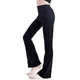 [Daydance] ジュニア バレエパンツ ジャズ ダンス衣装 ダンスパンツ キッズ フレアバレエパンツ 普段着 ブラック 120身長110-120cm